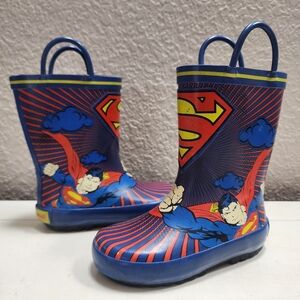 DC Comics Superman Rain‎ Boots, Toddler Size 7
